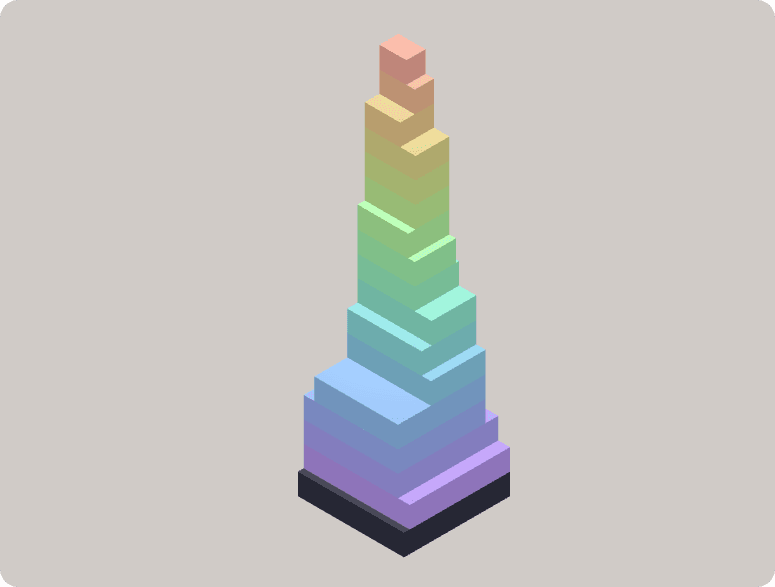 3D 叠塔游戏