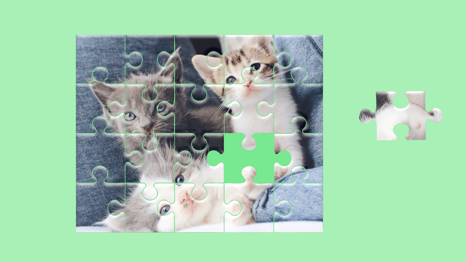 实现一个拼图玩一玩