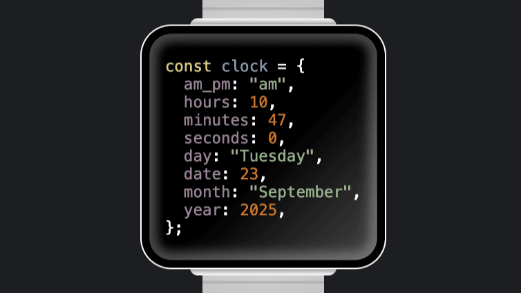 如何实现一只手表