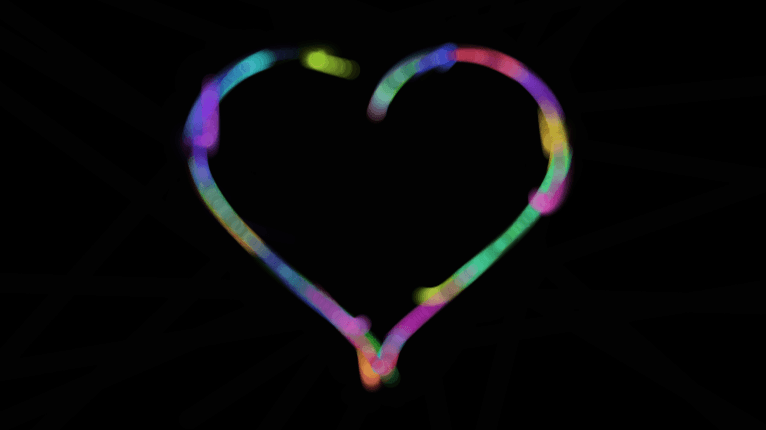 一颗会动的爱心