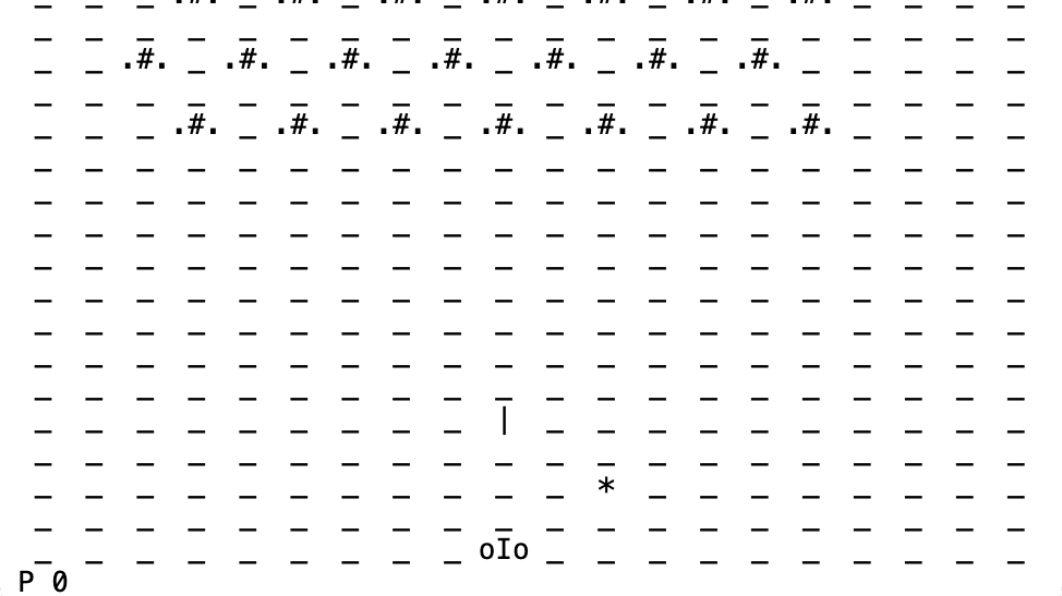 一个for循环实现飞机大战